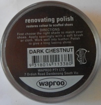 Dark Chestnut Shoe Polish Dark Chestnut Boot Polish